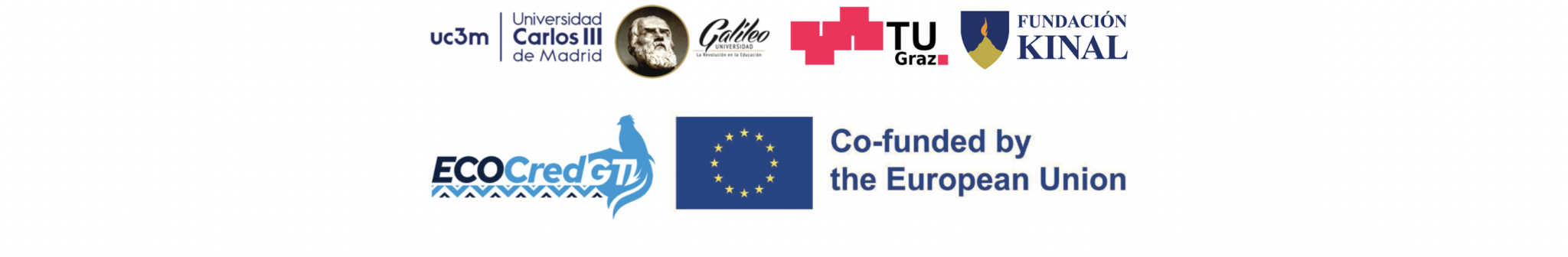 Logos de instituciones socias del proyecto ECOCredGT